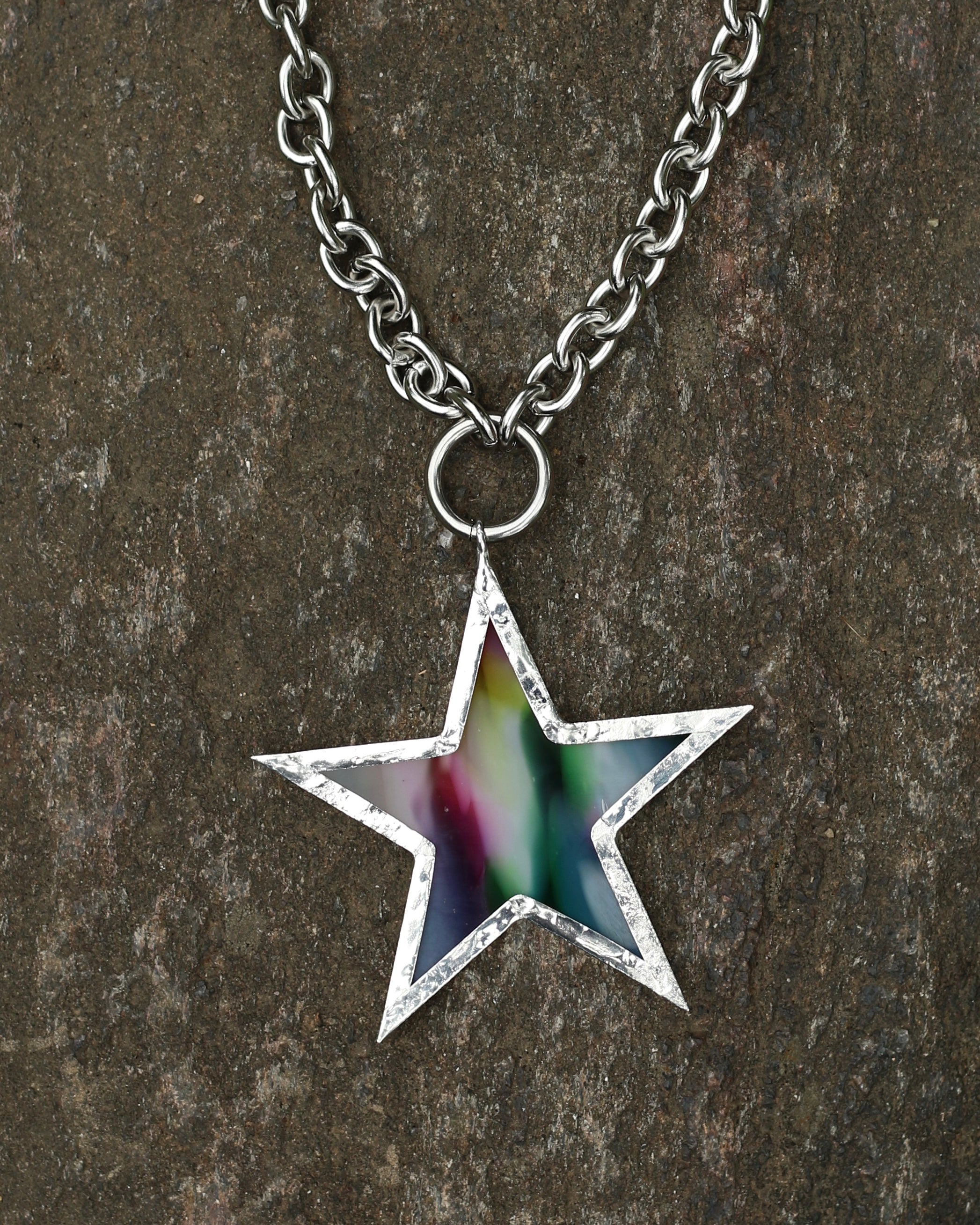 Rainbow Star Necklace - ☆