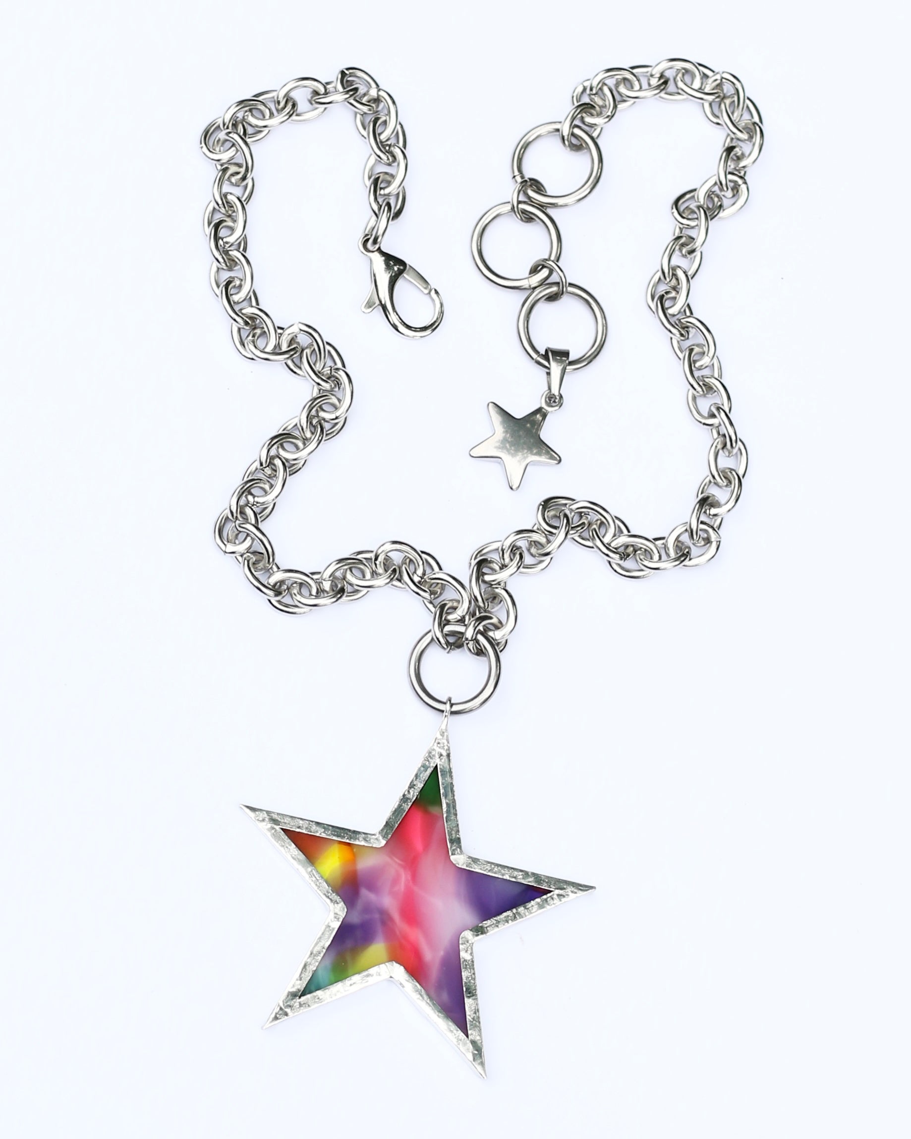 Rainbow Star Necklace -  ★