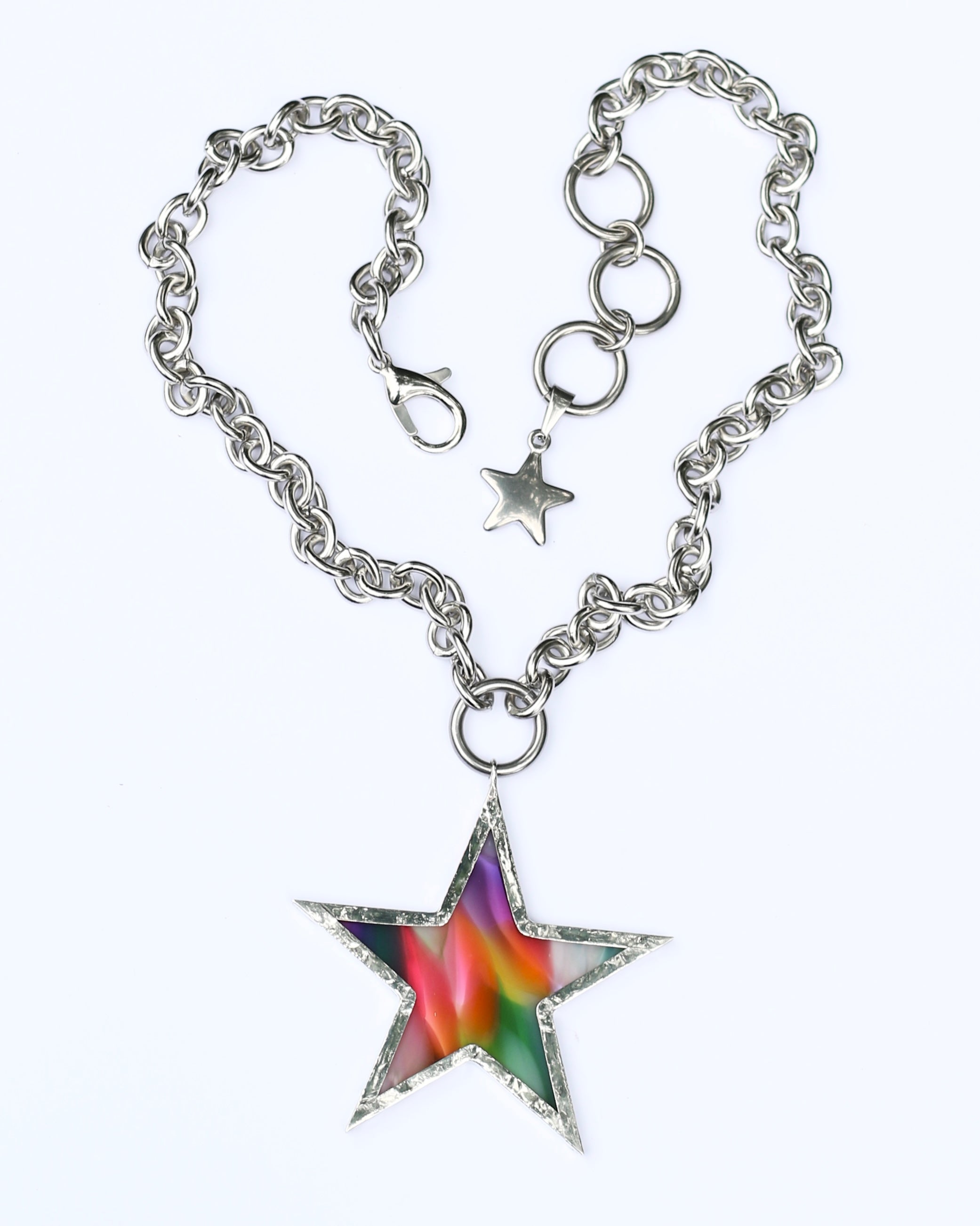 Rainbow Star Necklace - ✮