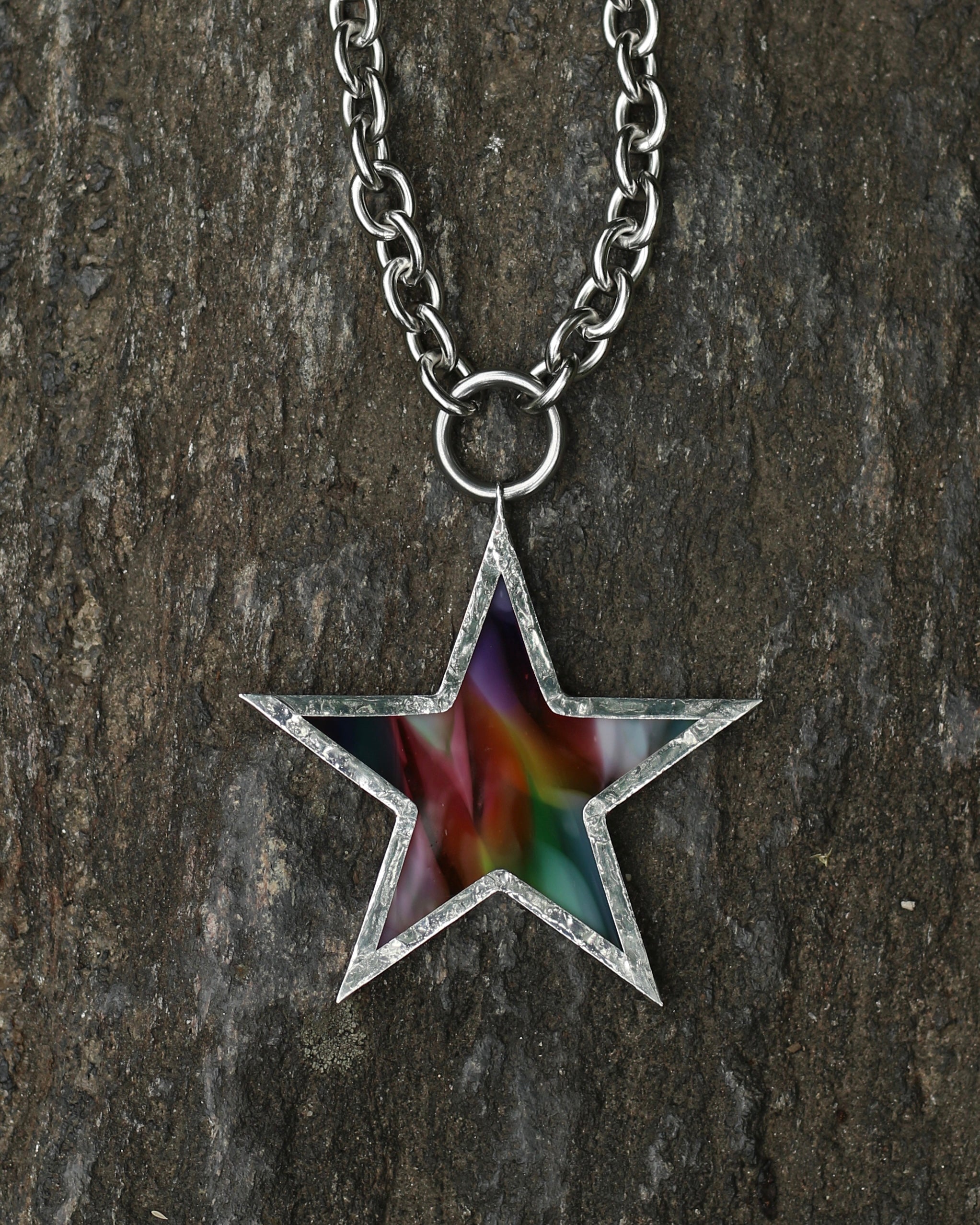 Rainbow Star Necklace - ✮