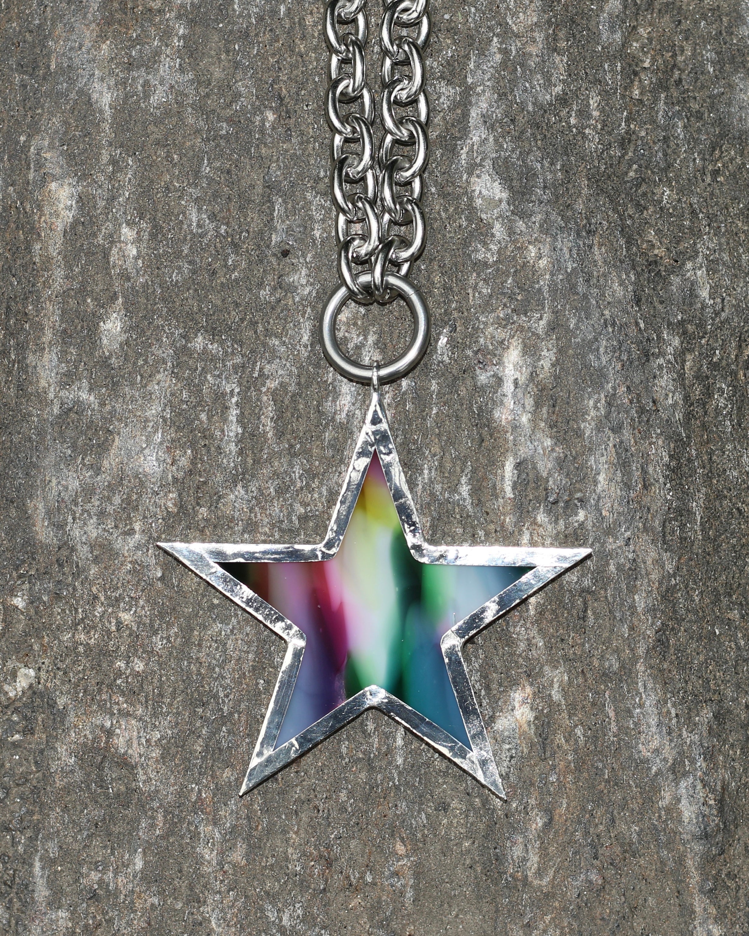 Rainbow Star Necklace - ☆