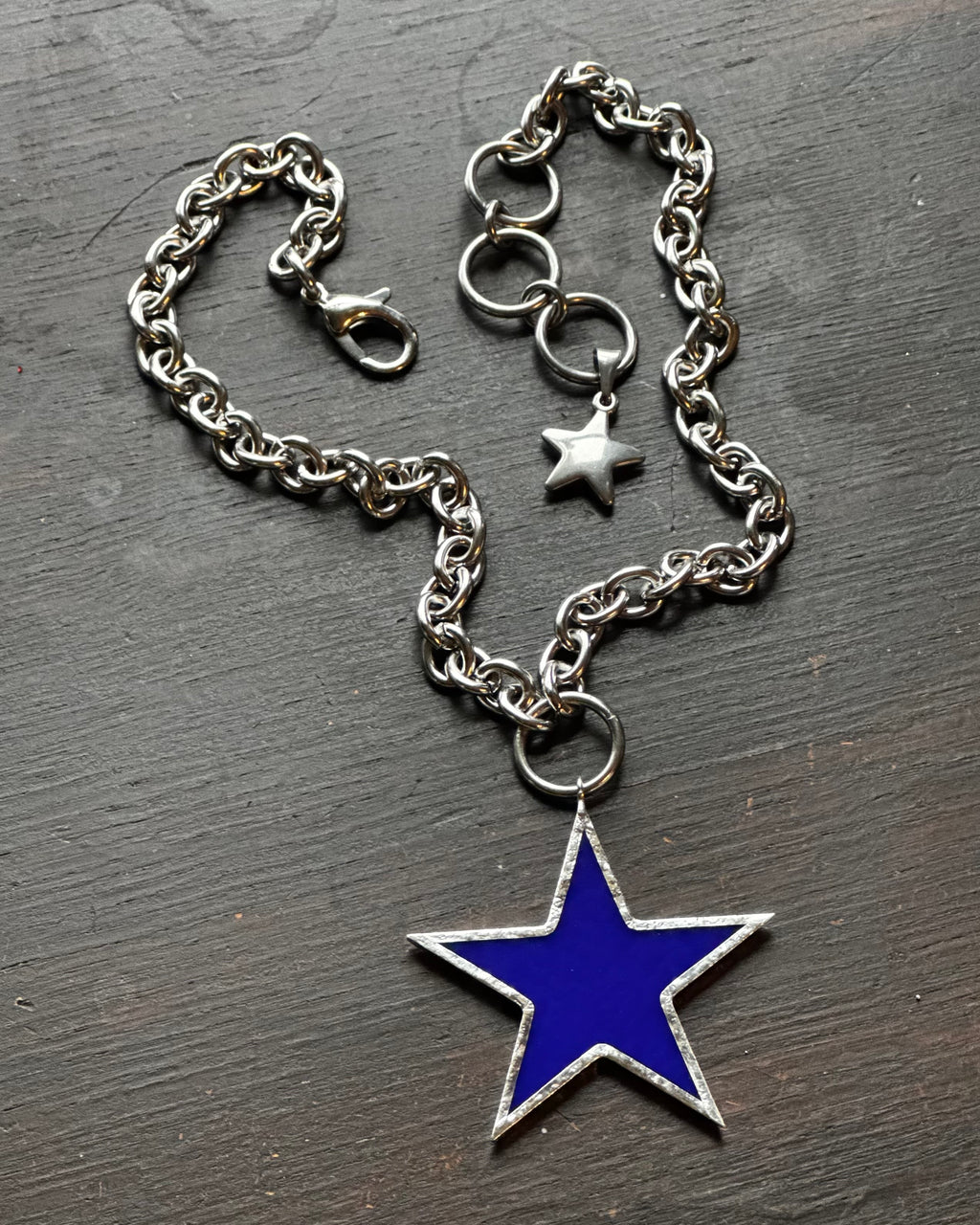 Cobalt Blue Star Necklace
