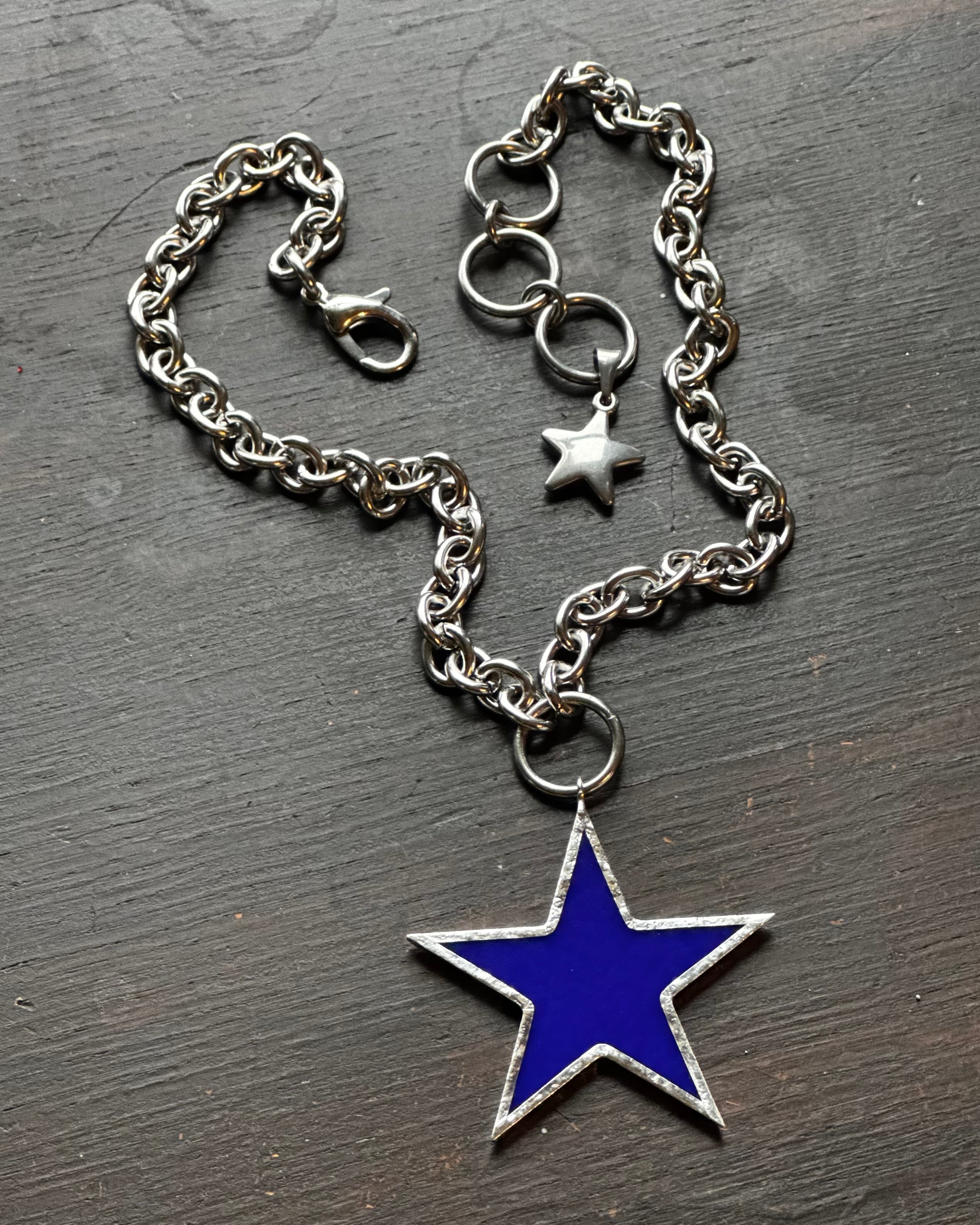 Cobalt Blue Star Necklace