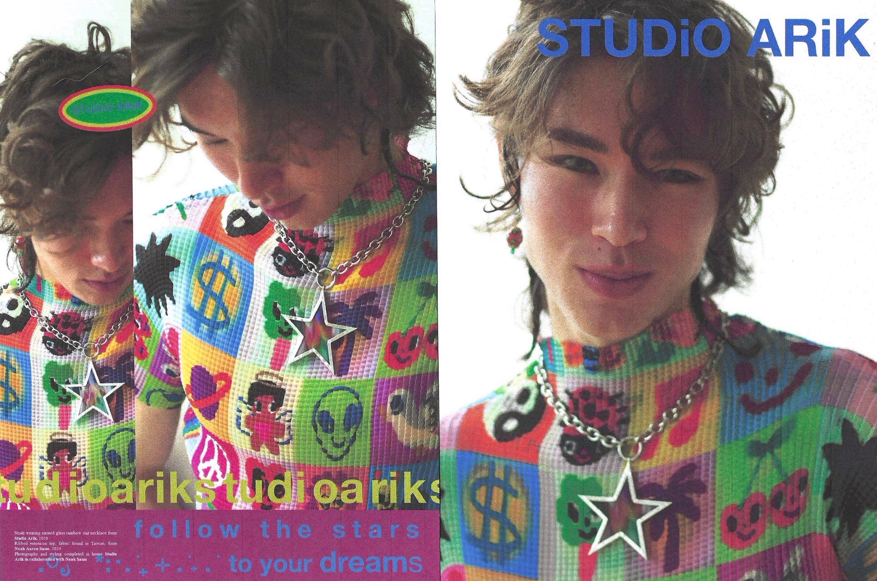 Rainbow Star Necklace -  ★